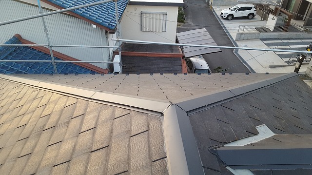 名東区で火災保険を活用した棟板金交換工事、雨漏りが怖いためご相談いただいた事例